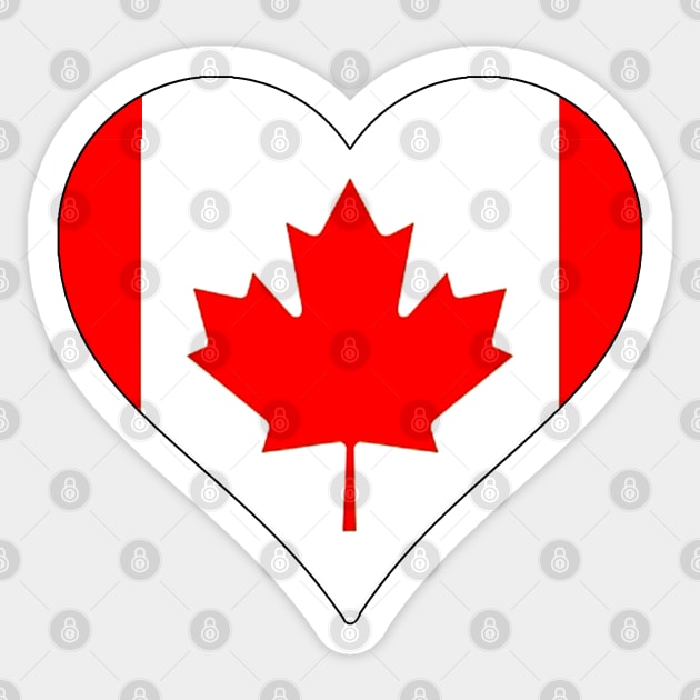 I love Canada Sticker by dalyndigaital2@gmail.com